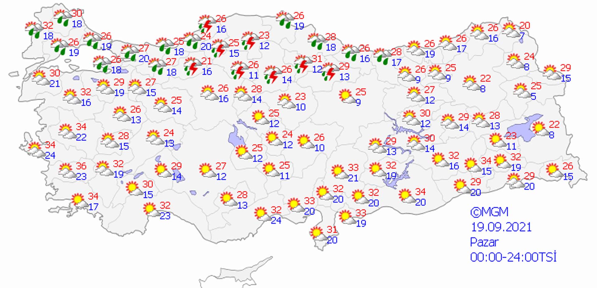 Meteoroloji'den yarın için sarı uyarı! 12 il için alarm verildi! Gök gürültülü sağanak yağış, sel, su baskını, yıldırım, dolu yağışı...