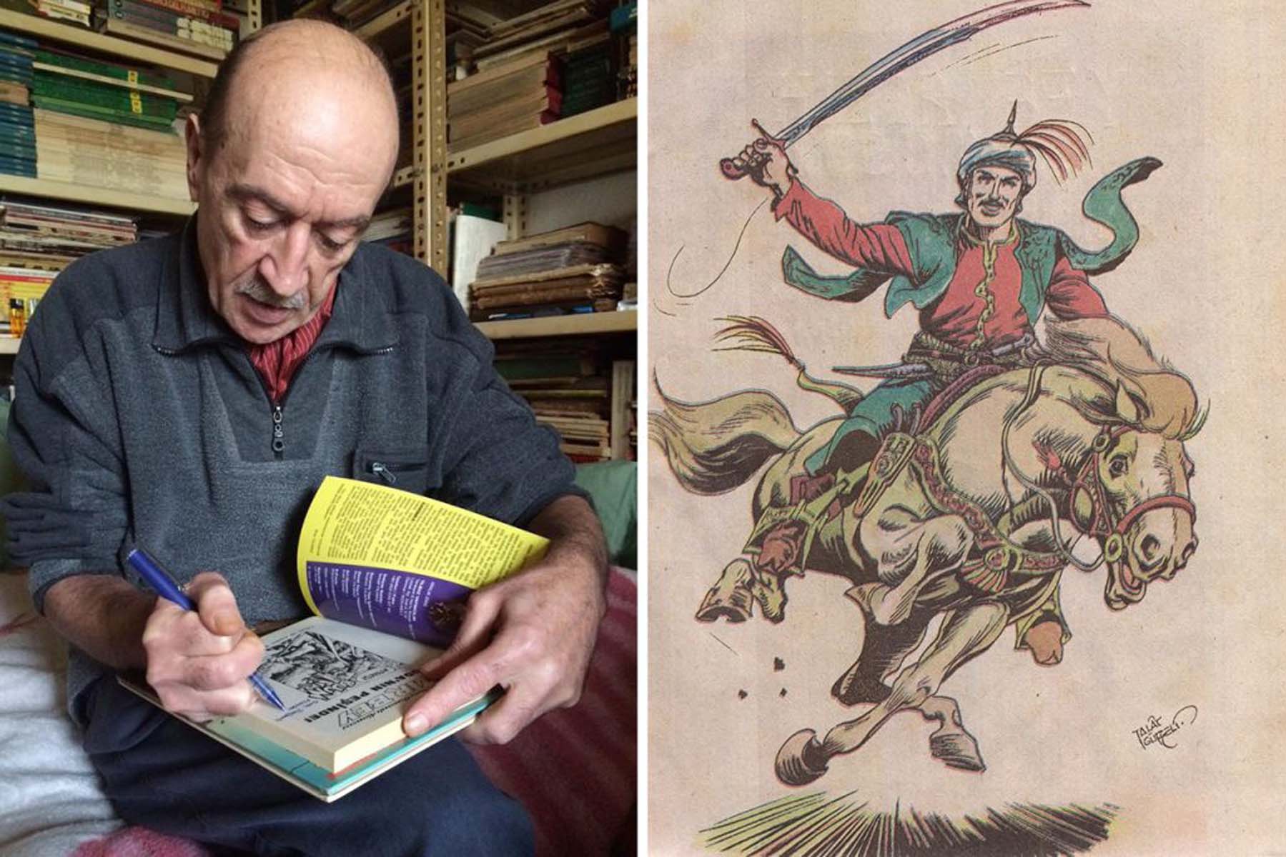 Hızır Bey çizgi romanının yazarı ve çizeriydi! Talat Güreli hayat yolculuğu son buldu!