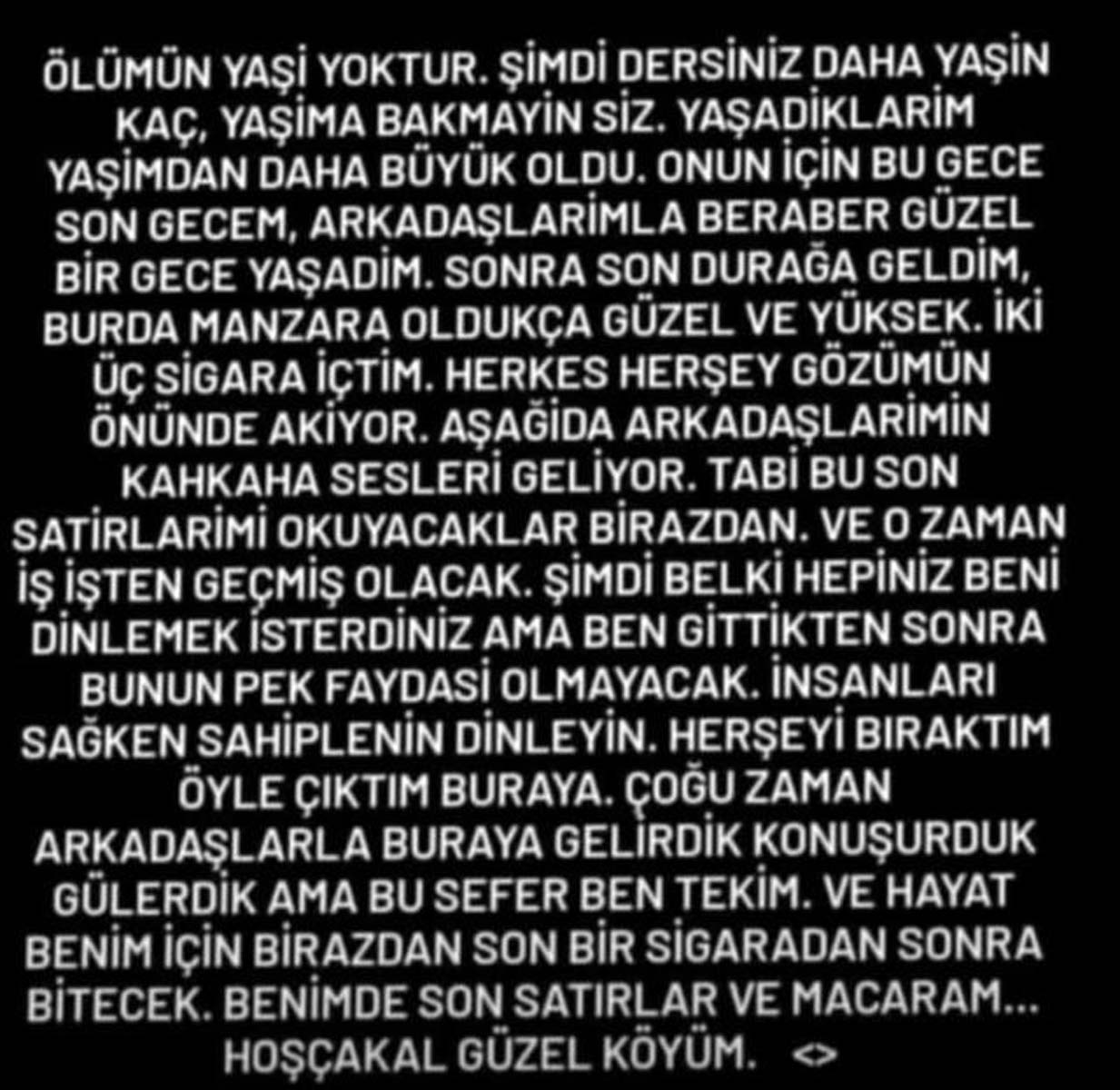 İntihar eden 20 yaşındaki gençten annesine yürek dağlayan sözler Bağışla beni güzel annem