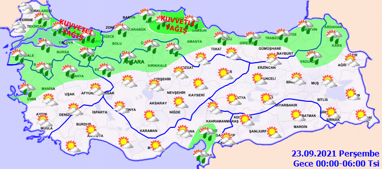 22 Eylül 2021 Bugün hava nasıl olacak? Meteoroloji uyardı: Sel, dolu ve yıldırıma dikkat!
