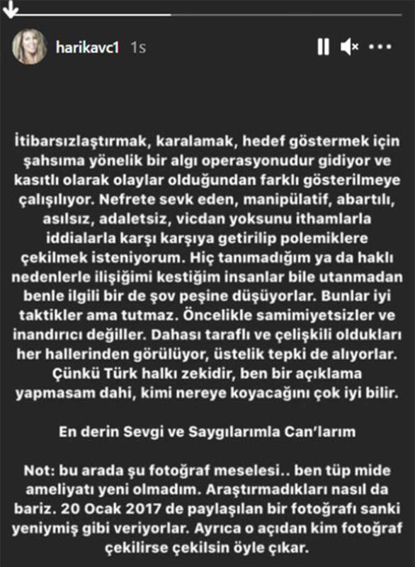 Son görüntüsü ortaya çıkan Harika Avcı çileden çıktı! Fotoğrafın çekilme açısından dert yandı!