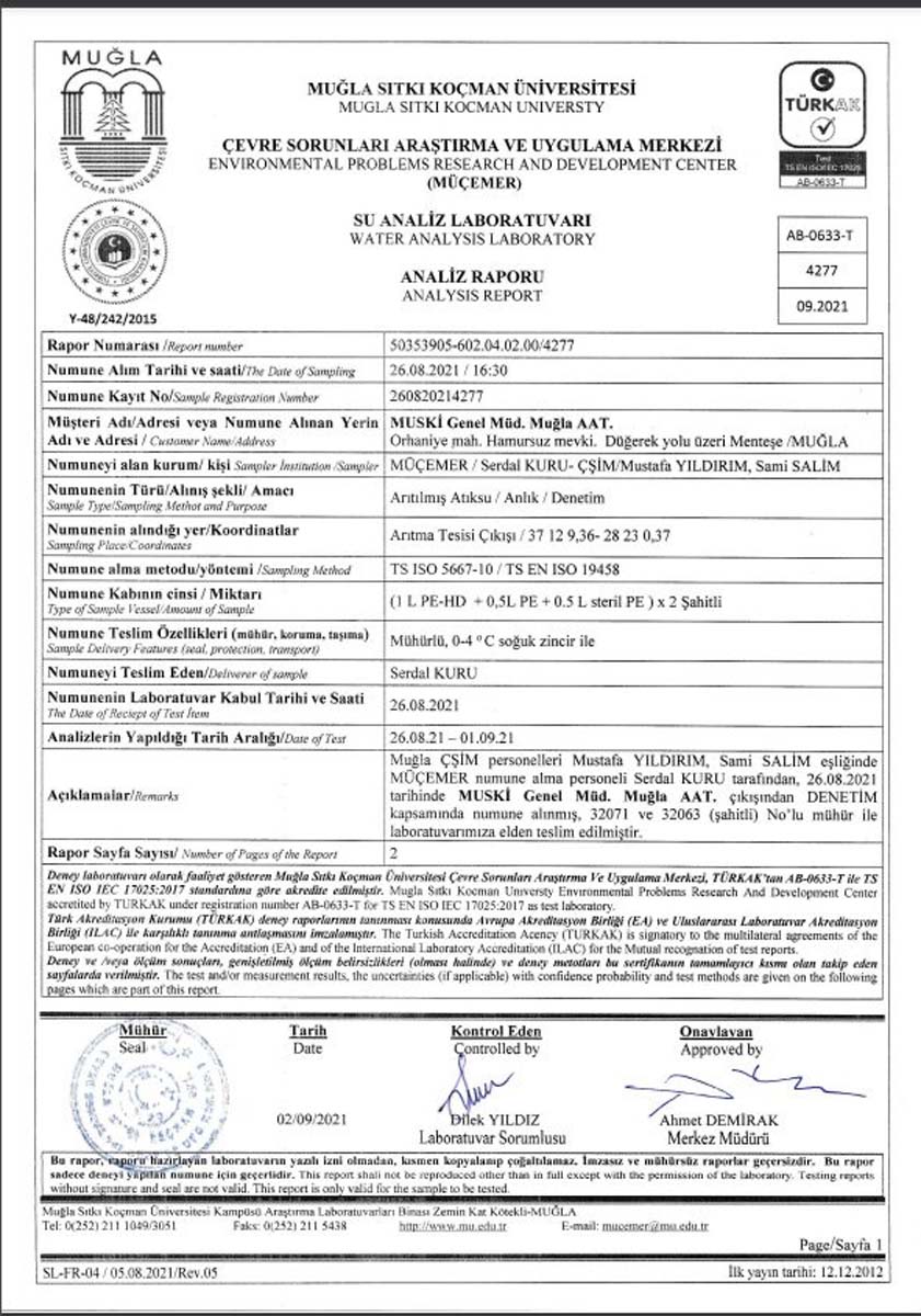 Muğla'da vatandaşları isyan ettiren kötü kokunun nedeni ortaya çıktı! Belediyenin kullandığı suda zararlı olan Fekal Koliform tespit edildi 