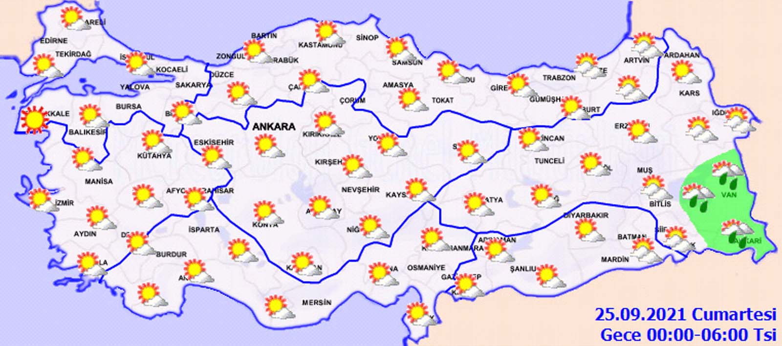 24 Eylül 2021 Bugün hava nasıl olacak? Meteoroloji uyardı: Zirai don tehlikesine dikkat!
