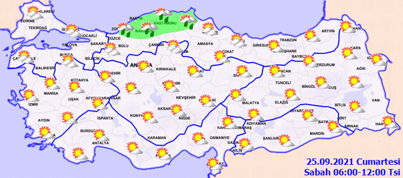 24 Eylül 2021 Bugün hava nasıl olacak? Meteoroloji uyardı: Zirai don tehlikesine dikkat!