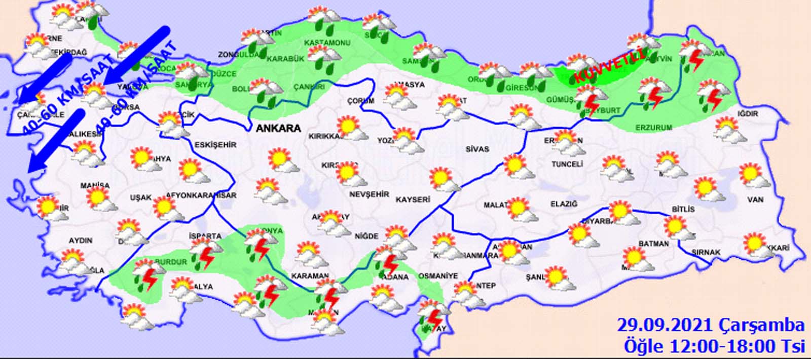 Bugün hava nasıl olacak? Meteoroloji uyardı: Kuvvetli yağışa karşı tedbirli olun! İşte 29 Eylül 2021 Çarşamba il il hava durumu...