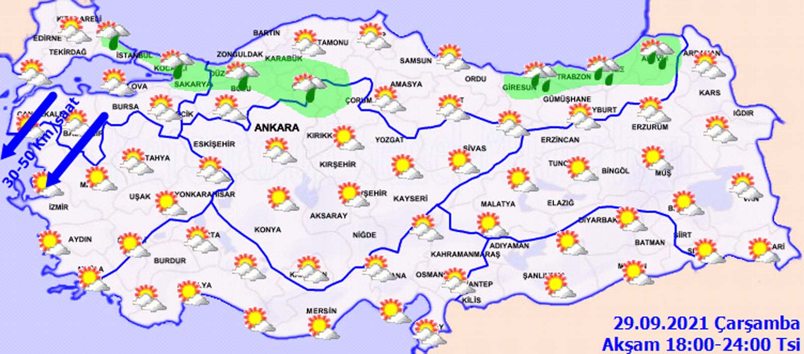 Bugün hava nasıl olacak? Meteoroloji uyardı: Kuvvetli yağışa karşı tedbirli olun! İşte 29 Eylül 2021 Çarşamba il il hava durumu...