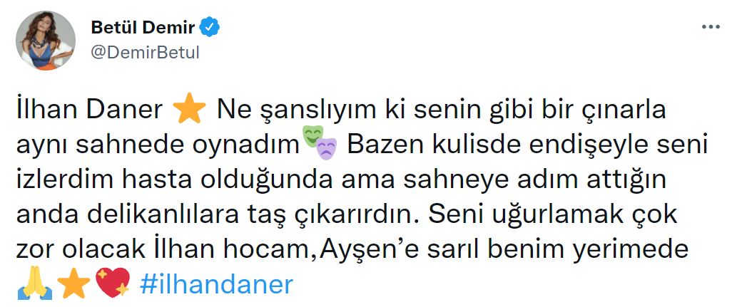 Usta oyuncu İlhan Daner hayatını kaybetti