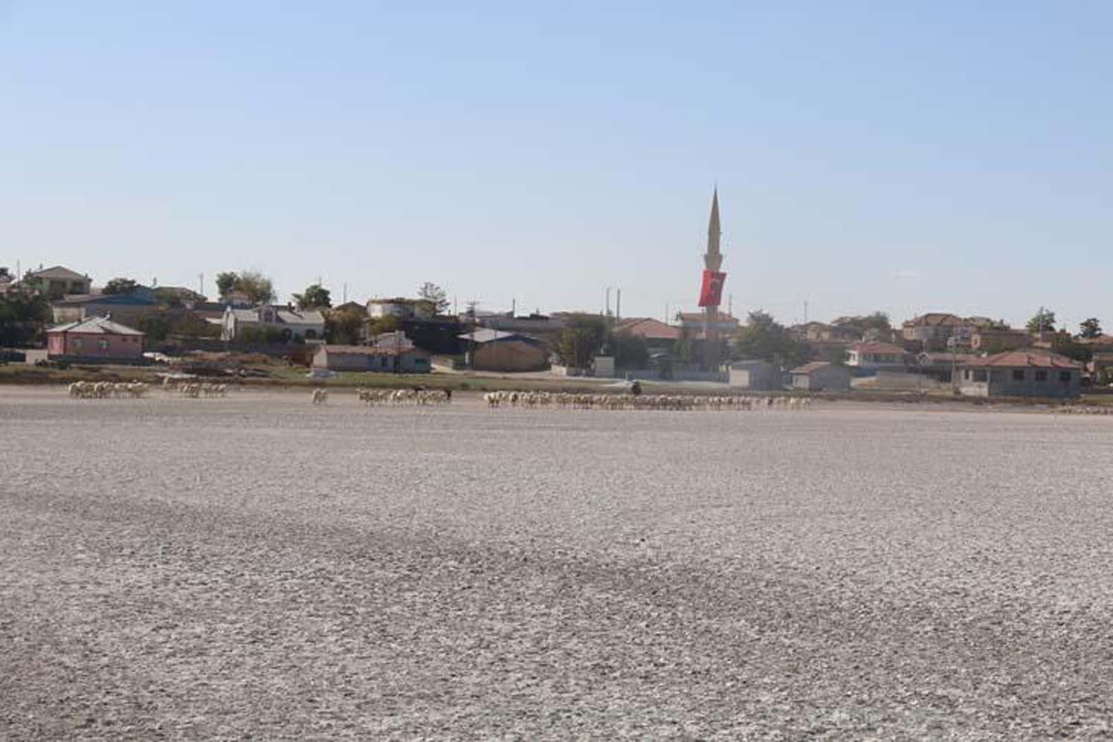 Birçok göçmen kuşa ev sahipliği yapan Akgöl kurudu! Artık üzerinden araçlar geçiyor!