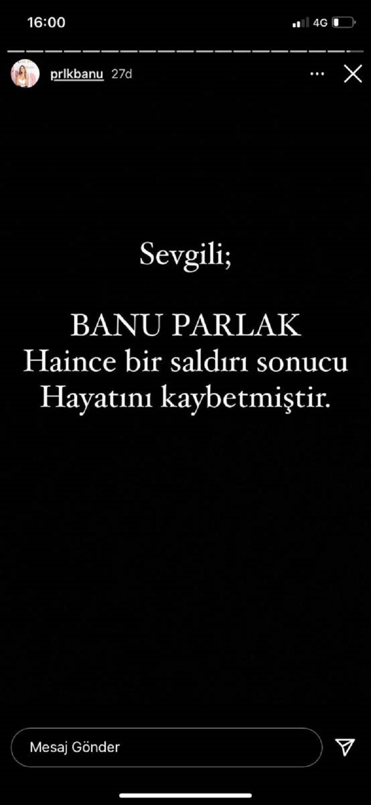 Hayranları şoke oldu! Banu Parlak'ın sosyal medya hesabından öldüğüne yönelik paylaşım yapıldı! Gerçek sonradan ortaya çıktı 