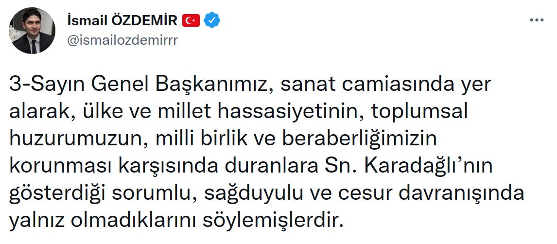 MHP Genel Başkanı Devlet Bahçeli'den Tamer Karadağlı'ya destek telefonu