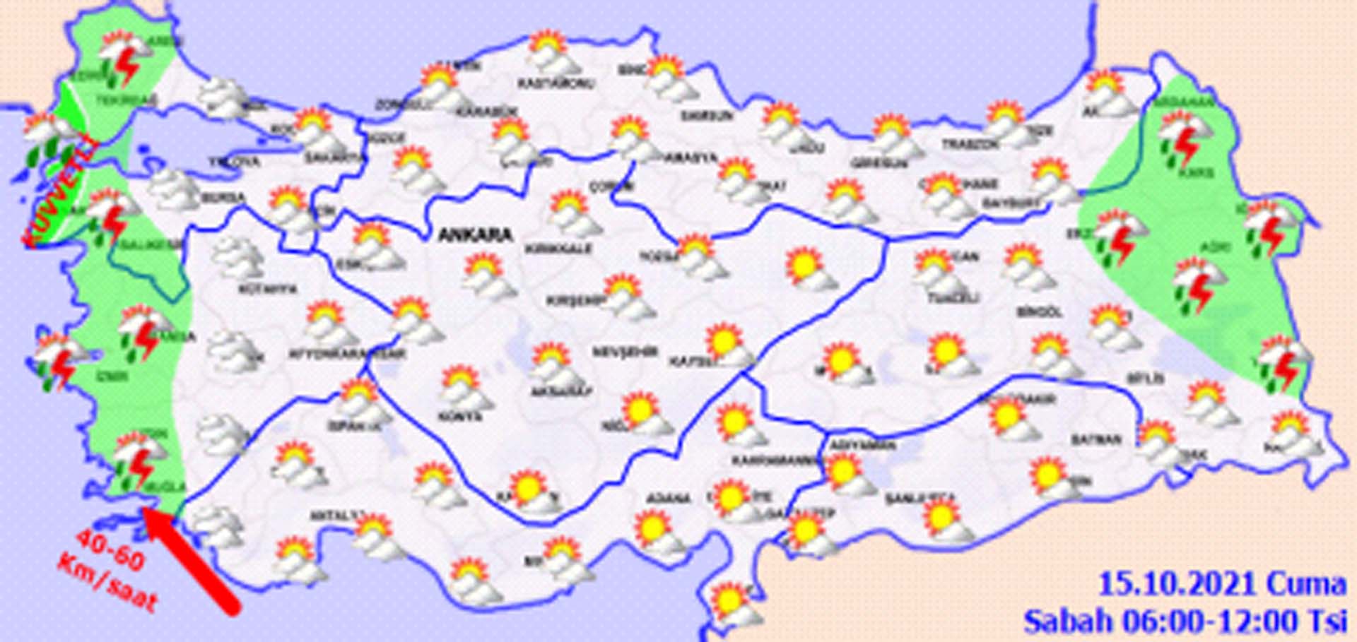 Soğuk havalar kendini hissettirecek! Meteorolojiden o iller için yağmur uyarısı! Hava bugün nasıl olacak 15 Ekim 2021 Cuma?