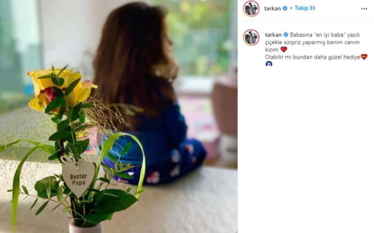 49 yaşına basan Megastar Tarkan'a en güzel hediye kızından geldi! Liya'nın sürprizine beğeni yağdı!