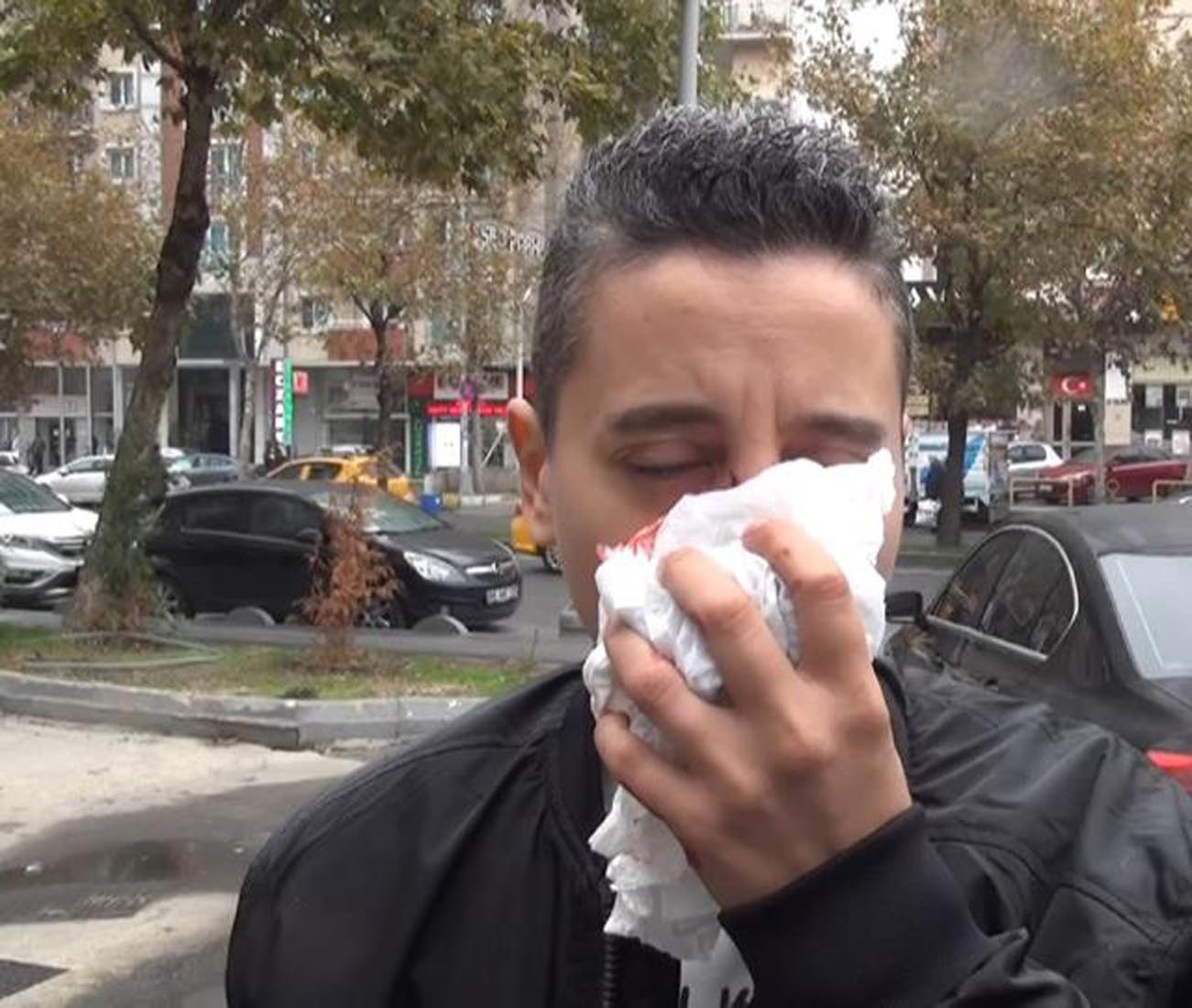 Kadın sürücüyü ağız ve burnundan kan gelinceye kadar darp etti! Saldırgan adamın özrü kabahatinden büyük oldu! Erkek sandım