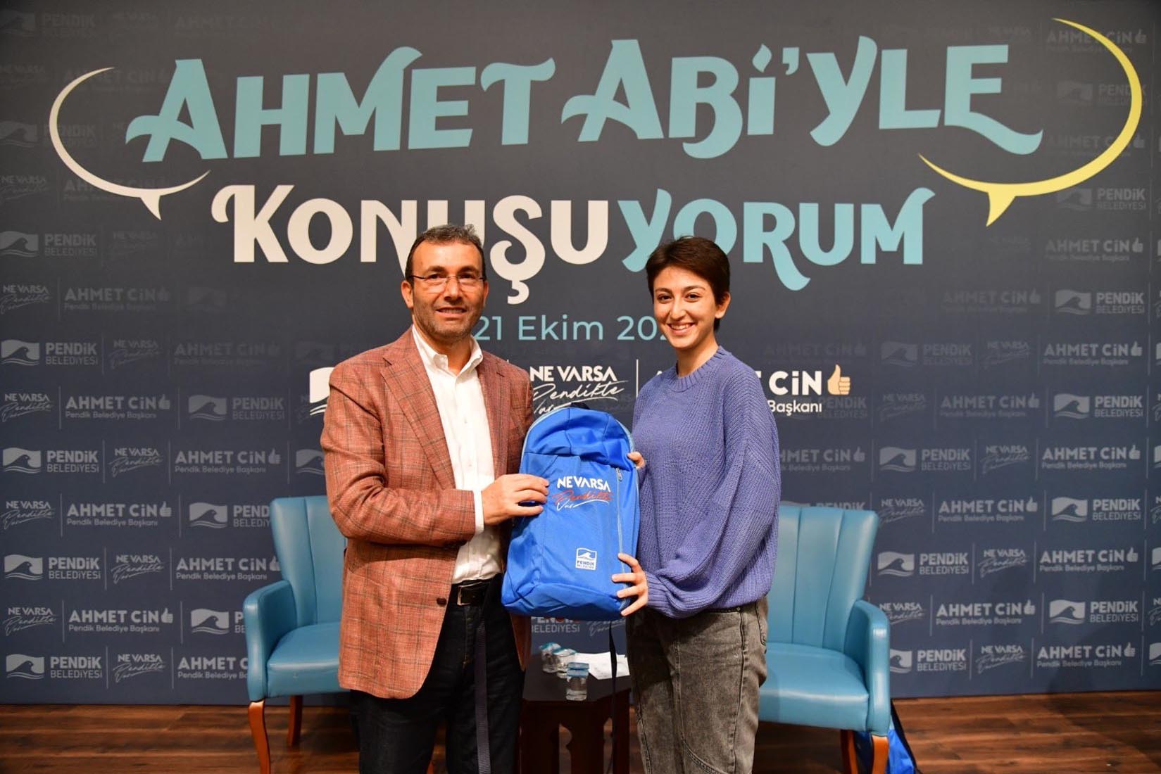 Başkan Ahmet Cin, ikincisi düzenlenen Ahmet Abi’yle Konuşuyorum Programında gençlerle buluştu