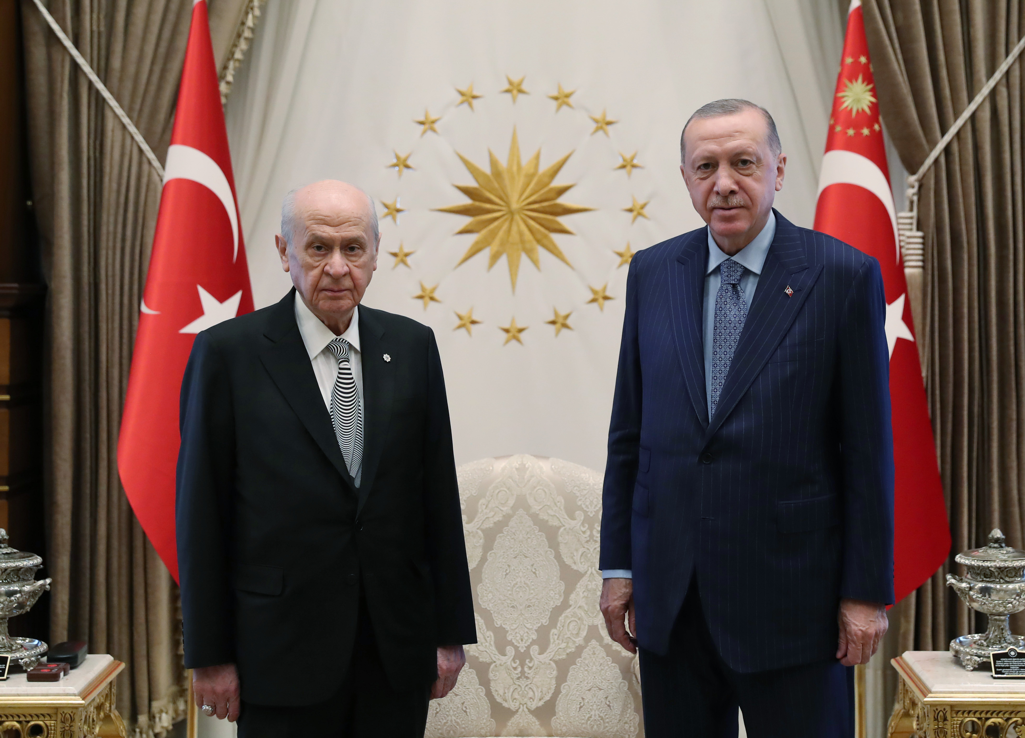 Cumhurbaşkanı Erdoğan, MHP lideri Devlet Bahçeli ile görüştü