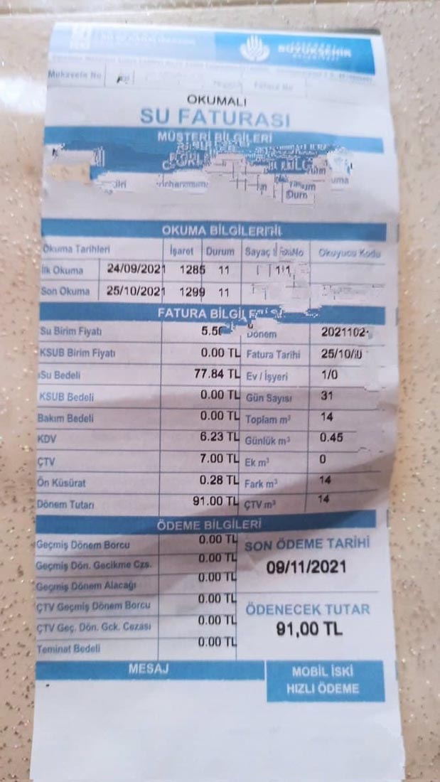 İBB'den tepki çeken bir uygulama daha! Faturalardaki İnsani Su Kullanım Hakkını kaldırdı!