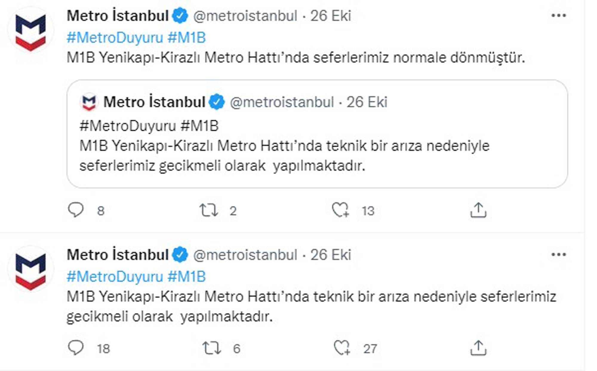 İstanbullular CHP'li İBB'den illallah etti: Bu defa İETT değil Metro arızaya geçti, vatandaşlar tünelde yürüdü!