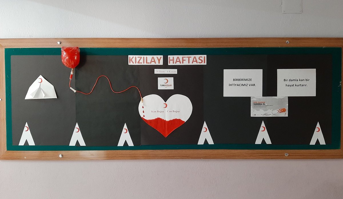 Kızılay haftası ile ilgili şiirler 2021 | Kızılay Haftası ile ilgili görseller, sınıf panosu 2021