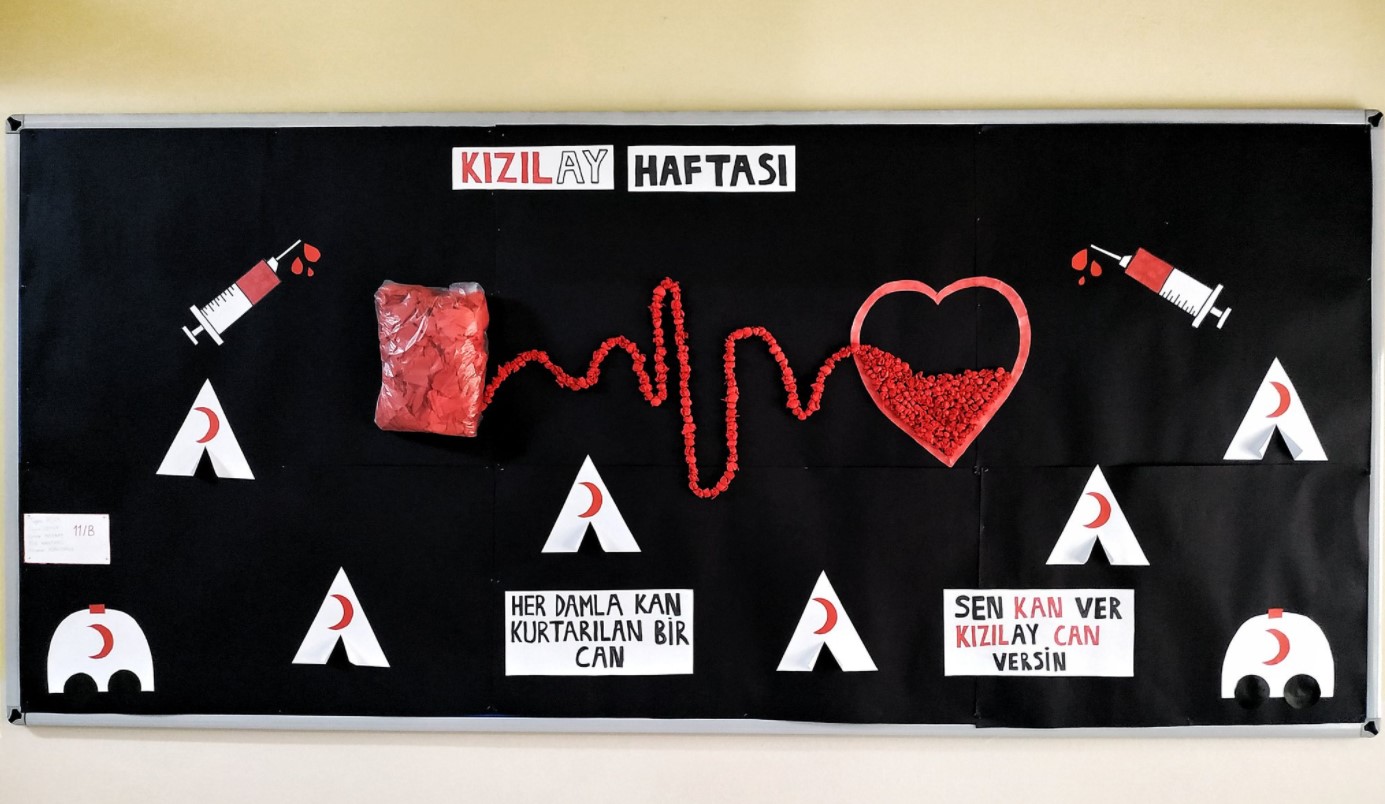 Kızılay haftası ile ilgili şiirler 2021 | Kızılay Haftası ile ilgili görseller, sınıf panosu 2021