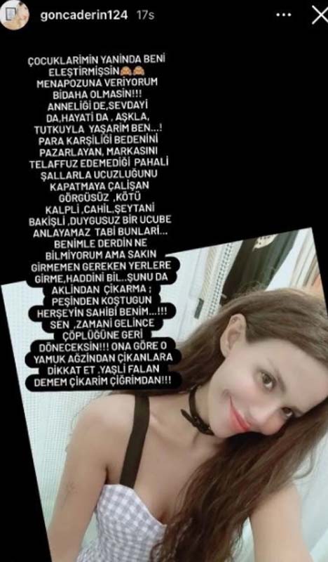 Uğur Akkuş’un eski eşi Gonca Derin, Ebru Şallı'ya saydırdı! Menopozuna veriyorum