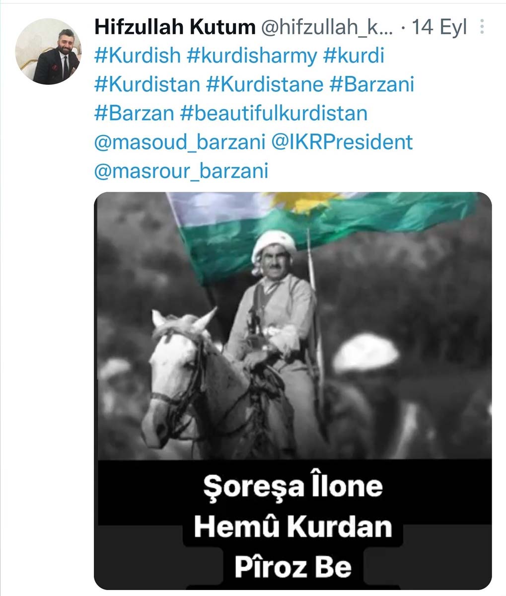 Fırat Üniversitesi'nde 'Bijî Kürdistan' paylaşımı yapan Hifzullah Kutum'a uyarı cezası verildi! Vatandaşlar görevden alınmasını istedi! 