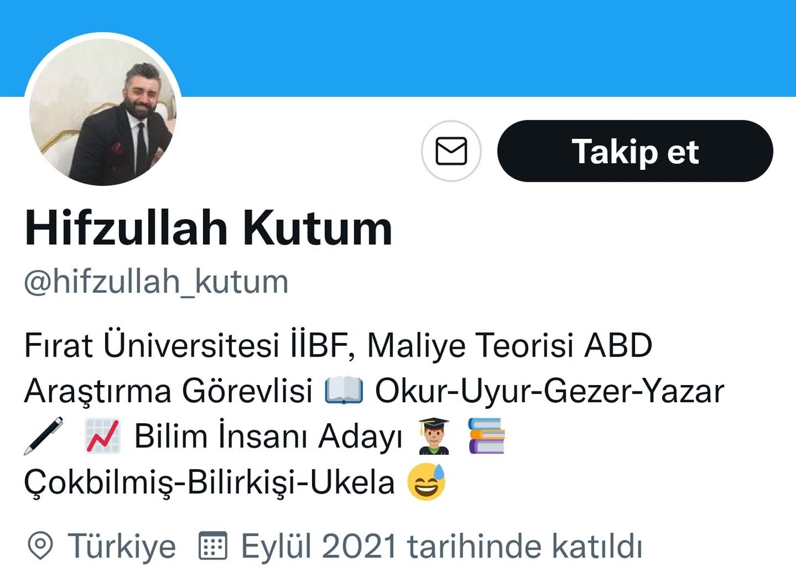 Fırat Üniversitesi'nde 'Bijî Kürdistan' paylaşımı yapan Hifzullah Kutum'a uyarı cezası verildi! Vatandaşlar görevden alınmasını istedi! 