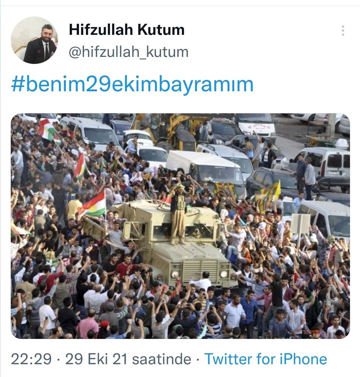 Fırat Üniversitesi'nde 'Bijî Kürdistan' paylaşımı yapan Hifzullah Kutum'a uyarı cezası verildi! Vatandaşlar görevden alınmasını istedi! 