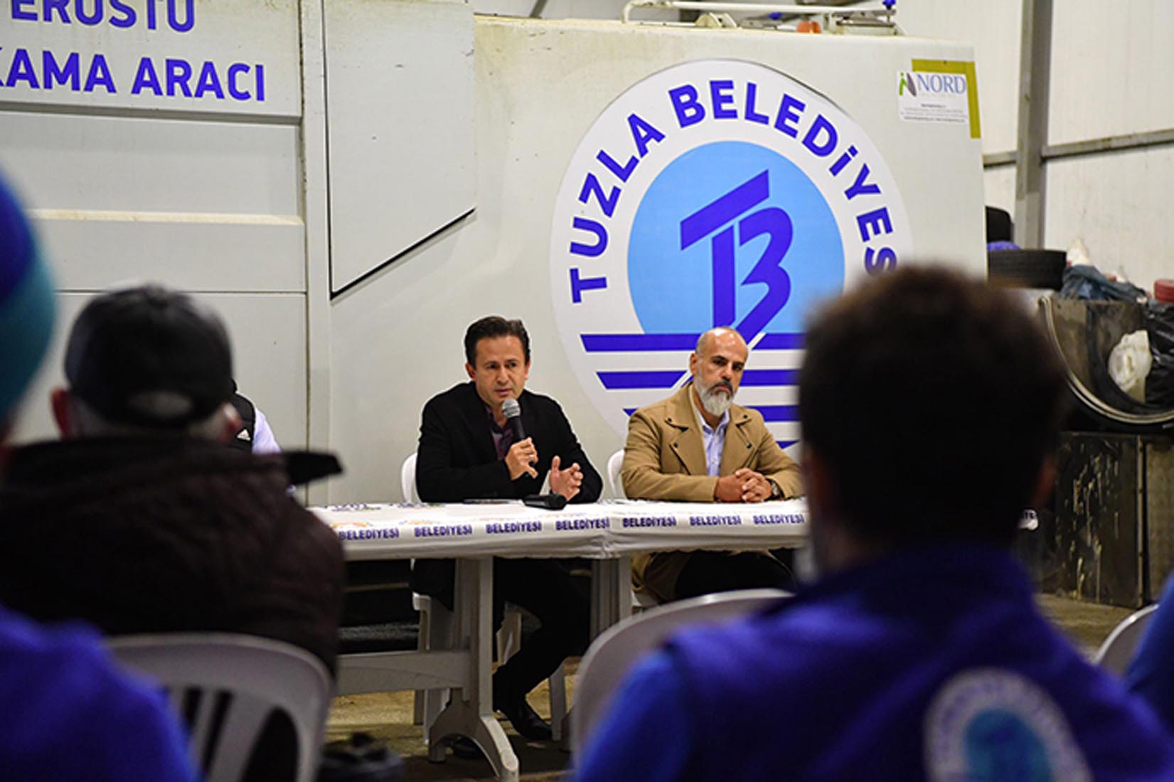 Tuzla Belediye Başkanı Dr. Şadi Yazıcı'dan temizlik personellerine müjde!