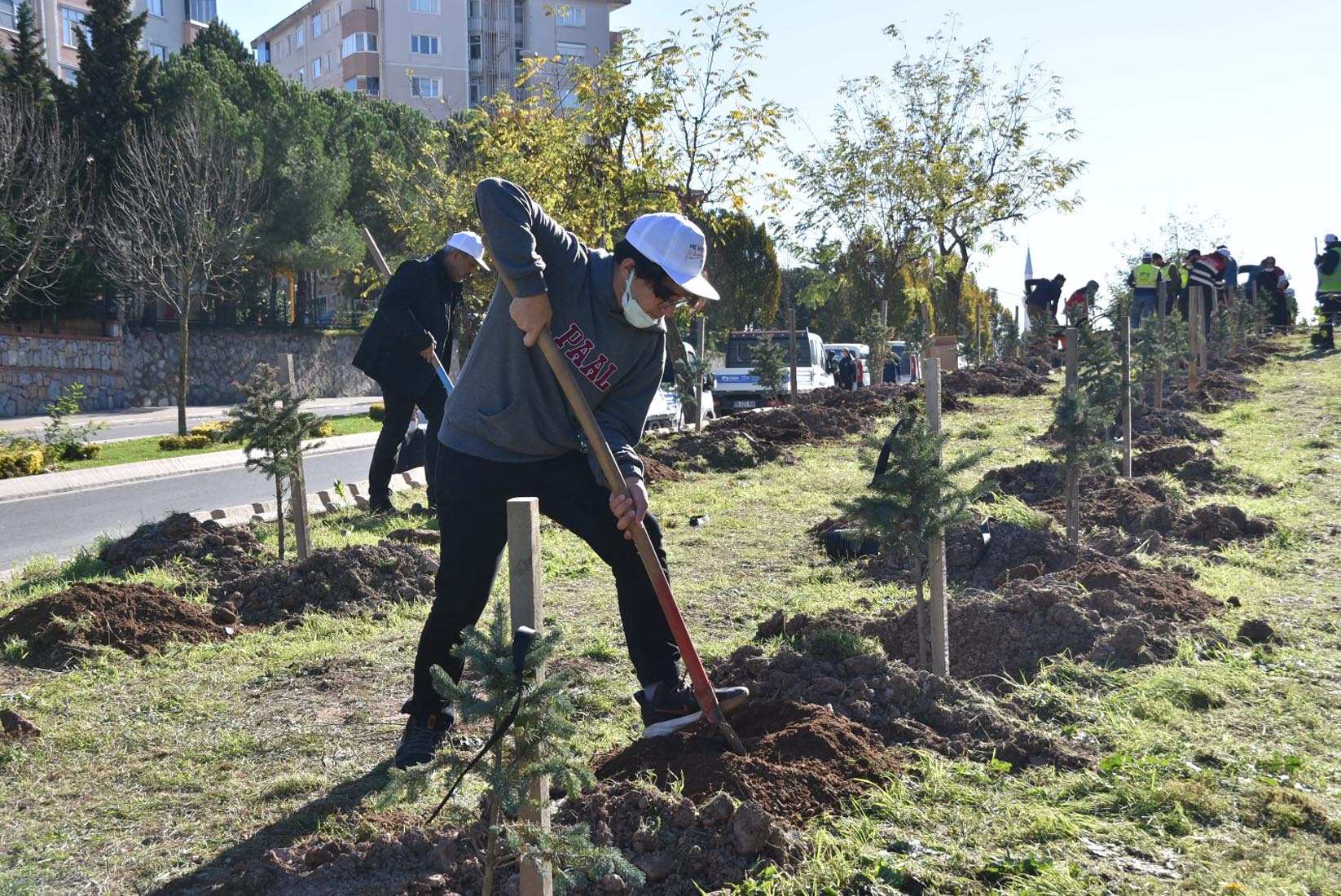 11 Kasım Milli Ağaçlandırma Günü’nde fidan diktiler, son 2 yılda 17 bini aşkın fidan dikildi