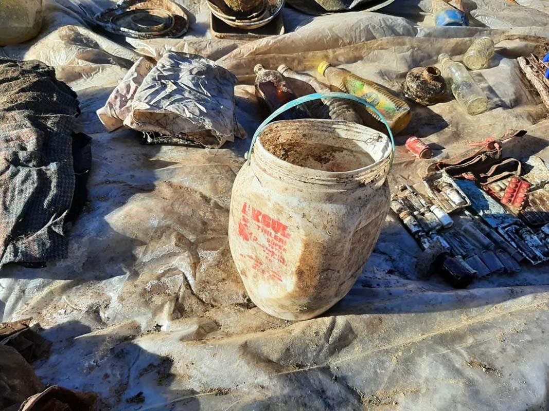 Sivas'ta PKK'ya darbe! Sığınak ve yaşam malzemesi bulundu