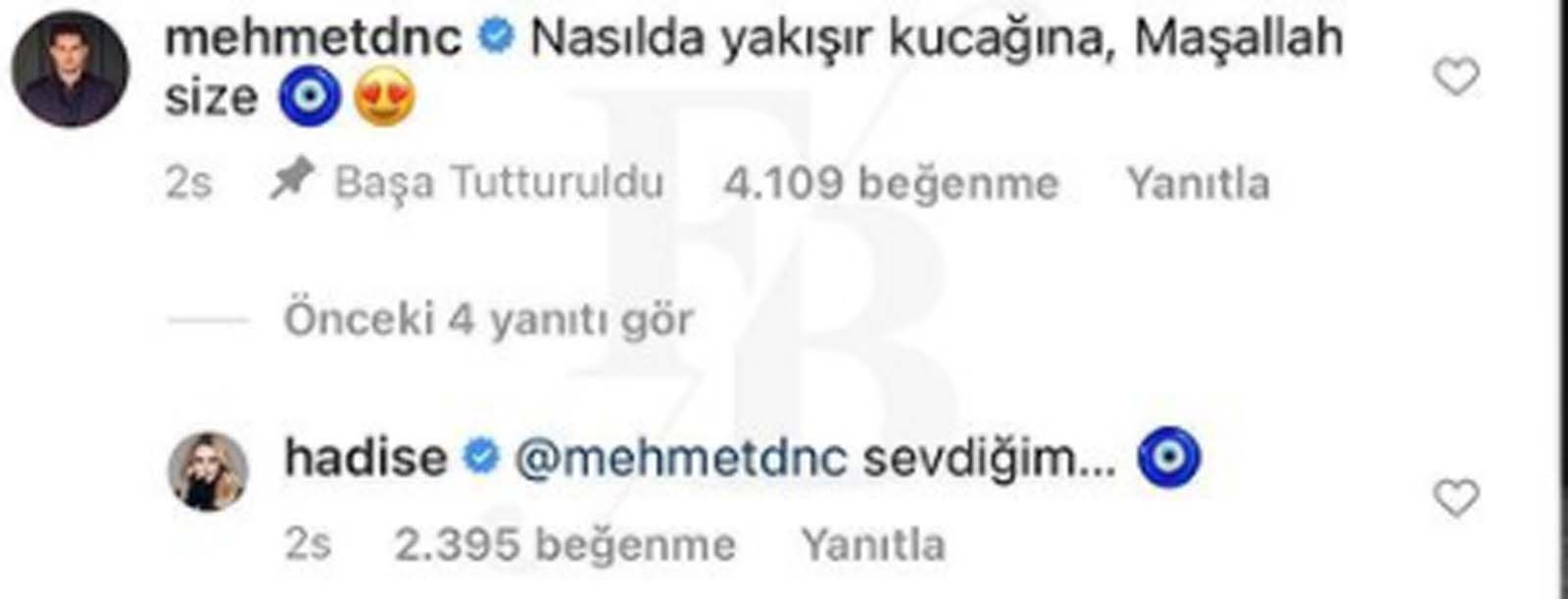 Düğün yakın görünüyor! Bebek sinyali verildi! Hadise - Mehmet Dinçerler çifti yorumlarda aşka geldi!