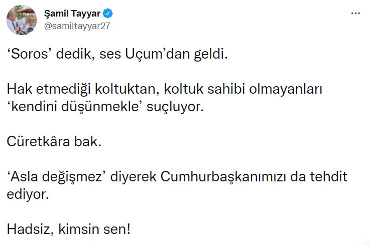AK Parti MKYK Üyesi Şamil Tayyar, Cumhurbaşkanı Başdanışmanı Mehmet Uçum tartıştı: Hadsiz, kimsin sen