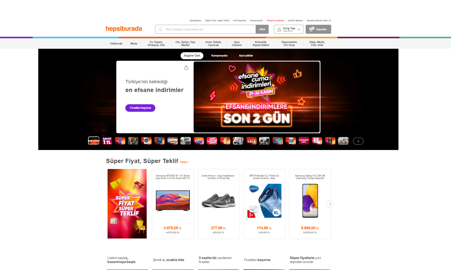 Hepsiburada efsane cuma başladı mı, ne zaman başlayacak 2021? Hepsiburada efsane cuma kaç gün sürecek?