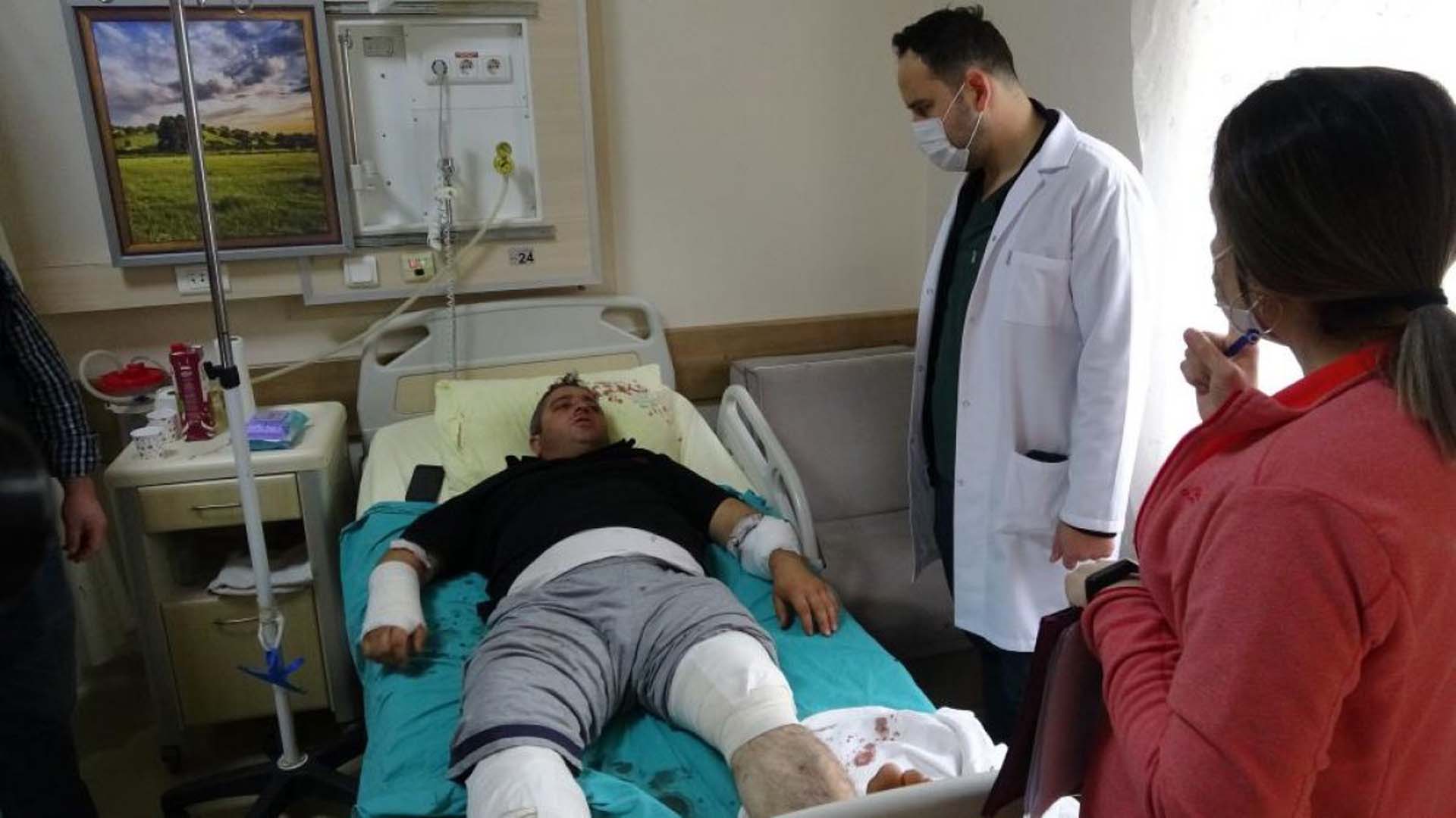 Tokat'ta ayı saldırısına uğrayan vatandaş canını zor kurtardı: Ben ayıya sarıldım güreş yaptık, kaldırıp atınca çekip gitti