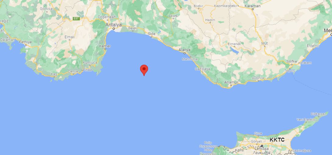 AFAD duyurdu! Akdeniz'de 4.0 şiddetinde deprem