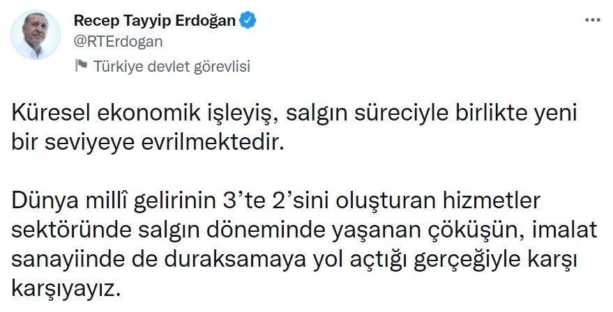 Son dakika | Cumhurbaşkanı Erdoğan'dan flaş ekonomi mesajı