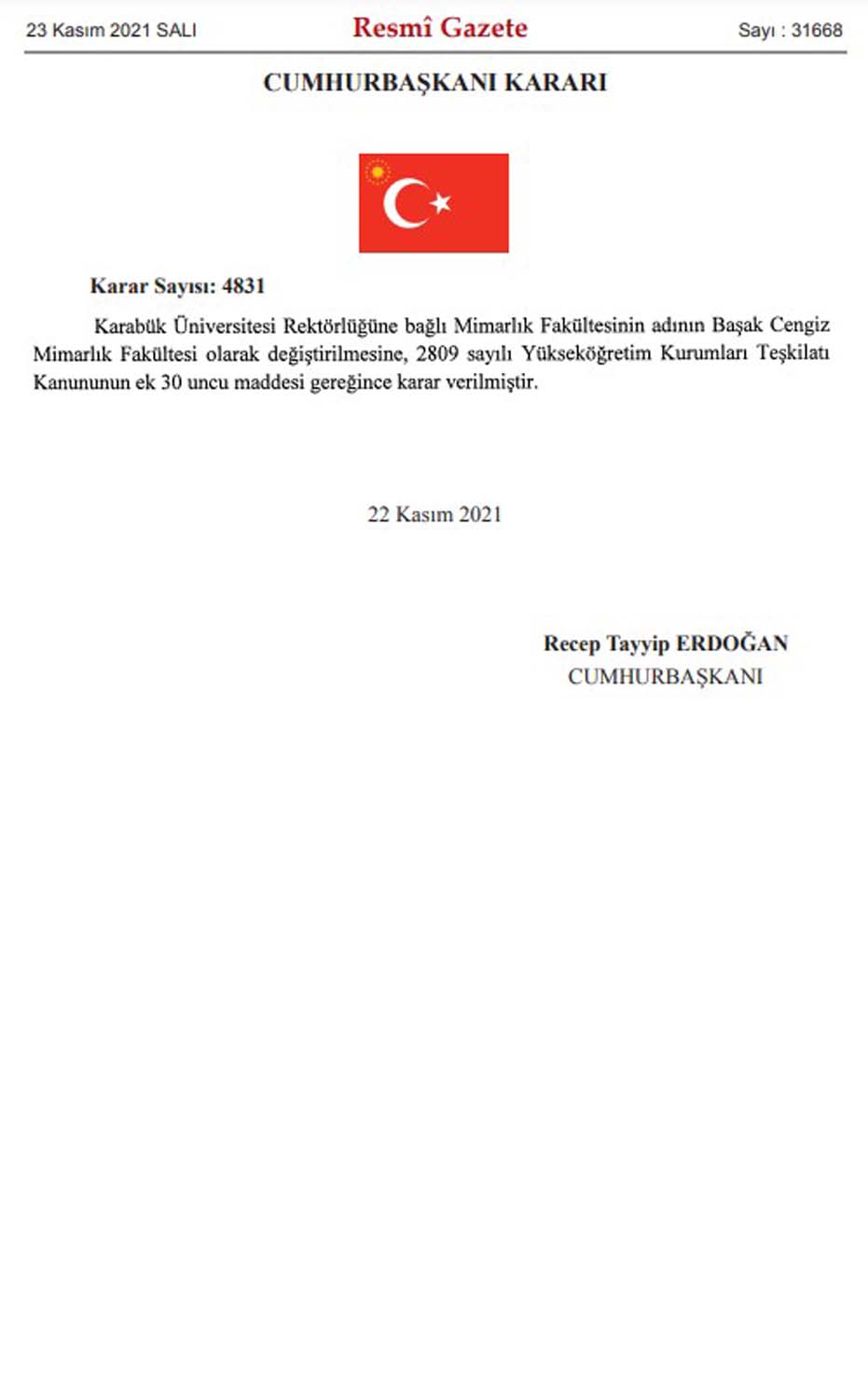 Başak Cengiz'in ismi üniversitesinde yaşatılacak: Karabük Üniversitesi Başak Cengiz Mimarlık Fakültesi