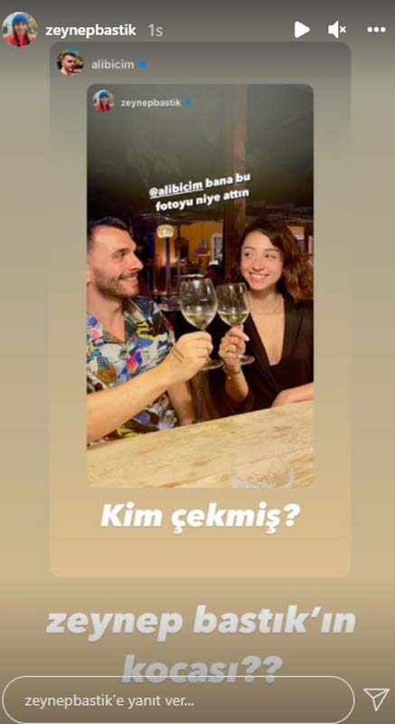Zeynep Bastık'tan Edlis'li videoya gönderme! Ali Biçim'le paylaştığı fotoğrafına yazdığı notla olayı yine tiye aldı!