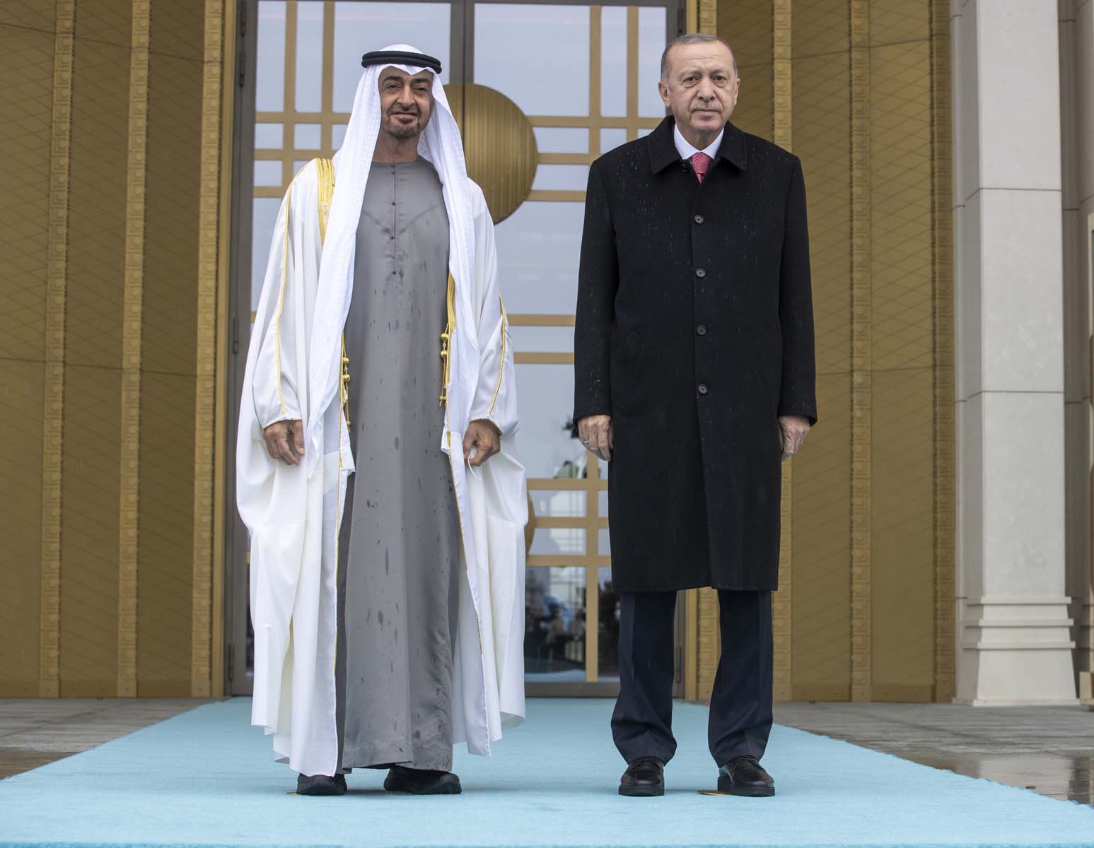 Cumhurbaşkanı Erdoğan resmi törenle karşıladı! BAE Veliaht Prensi Şeyh Muhammed bin Zayid Al Nahyan Türkiye'de 
