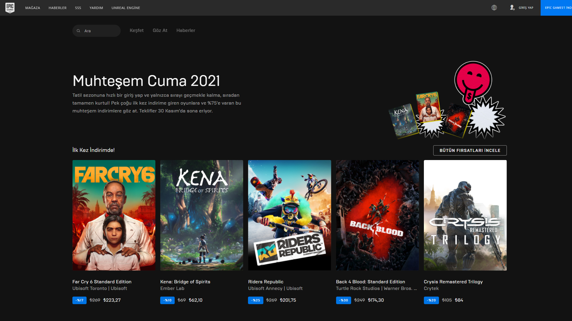 Epic Games Muhteşem Cuma indirimleri ne zaman, başladı mı? Epic Games Black Friday indirimleri 2021