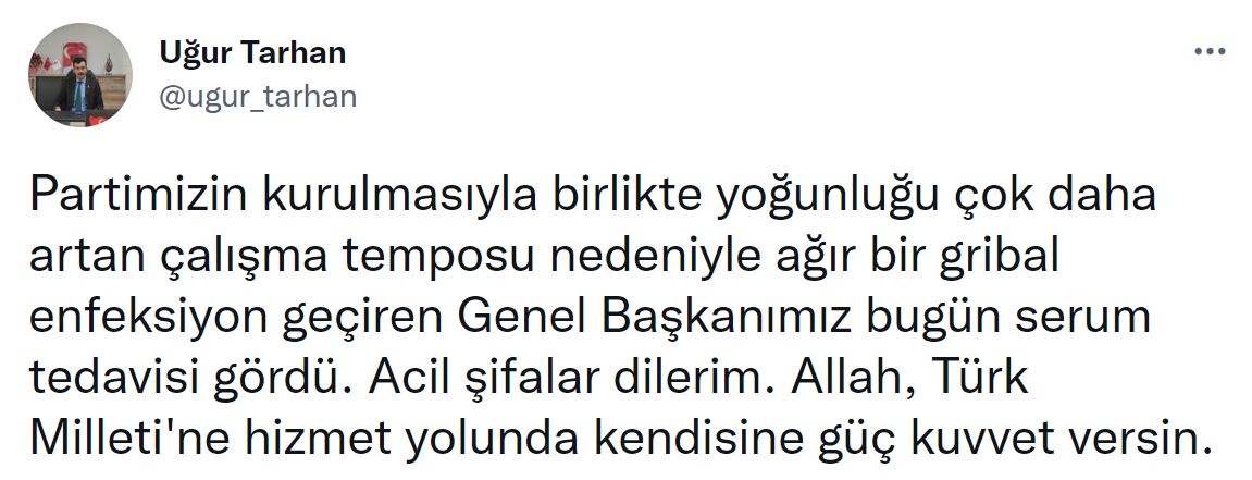 Zafer Partisi Genel Başkanı Ümit Özdağ hastaneye kaldırıldı