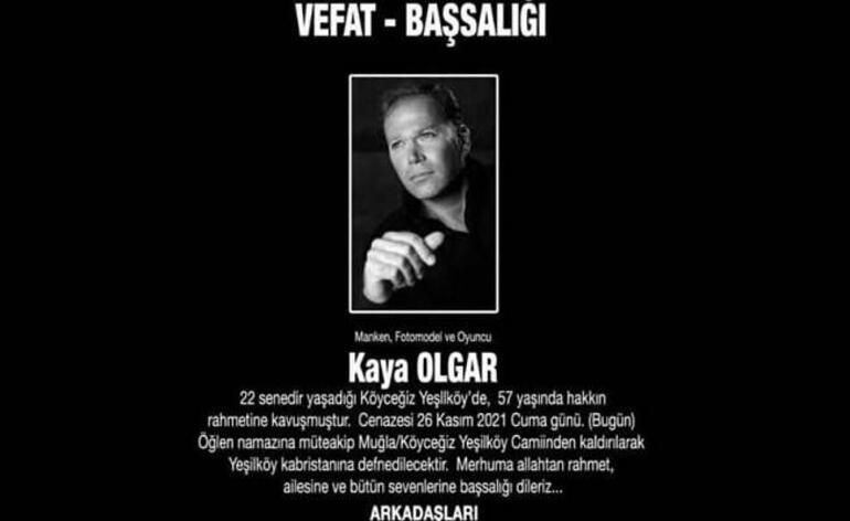 Bir döneme damga vurmuştu! Kaya Olgar hayatını kaybetti