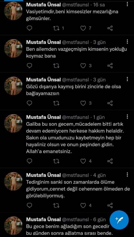Kocaeli'de köprüden atlayarak intihar eden Mustafa Ünsal'ın sosyal medya hesabında yazdıkları ortaya çıktı! Canına kıyma nedeni yürek sızlattı!