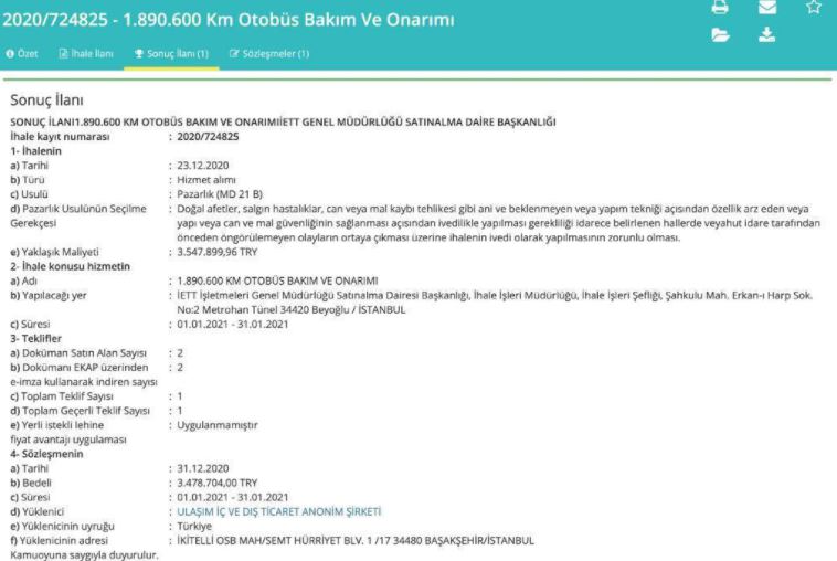 CHP'li milletvekili Karabat'ın mali müşavirliğini yaptığı Ulaşım İç ve Dış Ticaret A.Ş., İBB’den 14 ihale aldı