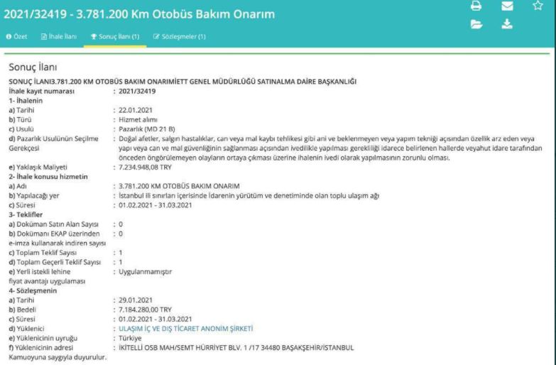 CHP'li milletvekili Karabat'ın mali müşavirliğini yaptığı Ulaşım İç ve Dış Ticaret A.Ş., İBB’den 14 ihale aldı