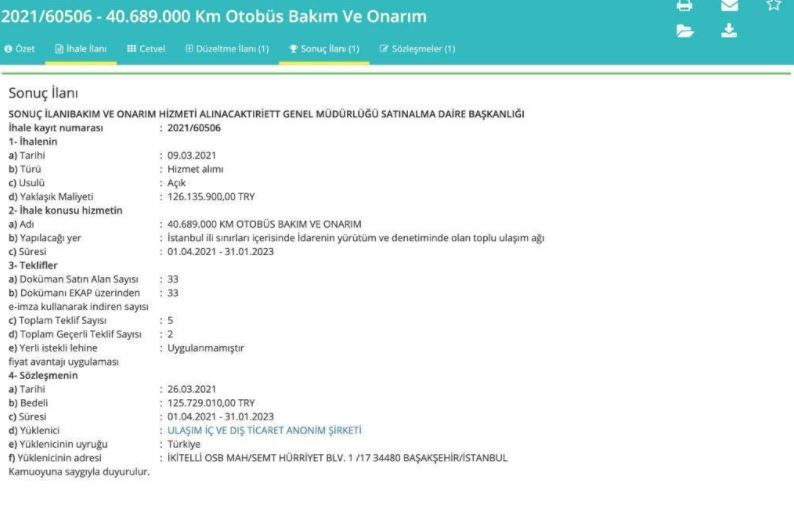 CHP'li milletvekili Karabat'ın mali müşavirliğini yaptığı Ulaşım İç ve Dış Ticaret A.Ş., İBB’den 14 ihale aldı
