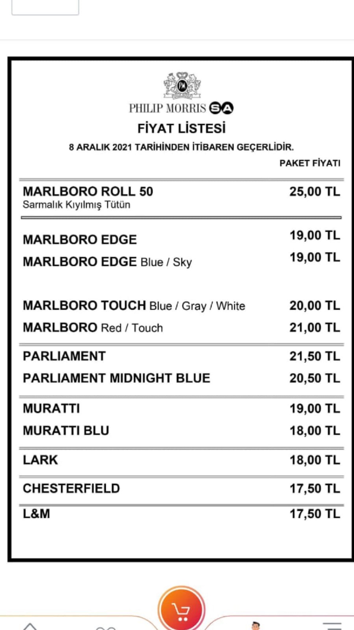 Tiryakileri üzecek haber! Sigara fiyatlarına zam geldi! Zamlı fiyat listesi yayımlandı
