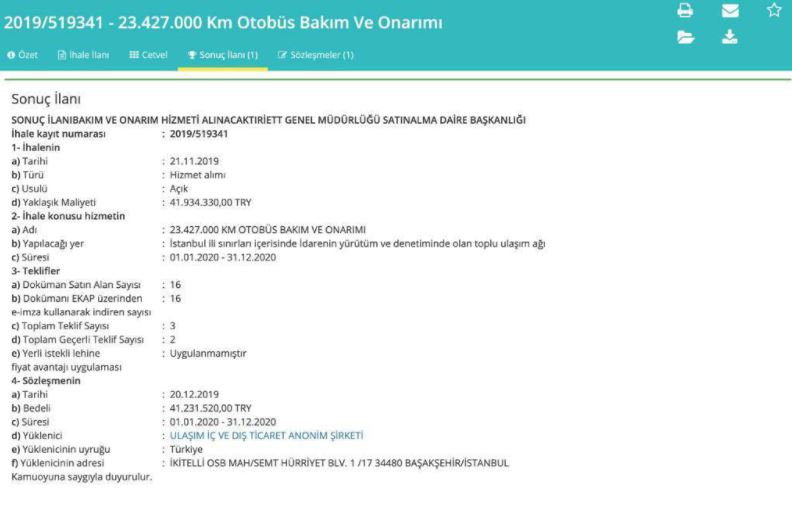 CHP'li milletvekili Karabat'ın mali müşavirliğini yaptığı Ulaşım İç ve Dış Ticaret A.Ş., İBB’den 14 ihale aldı
