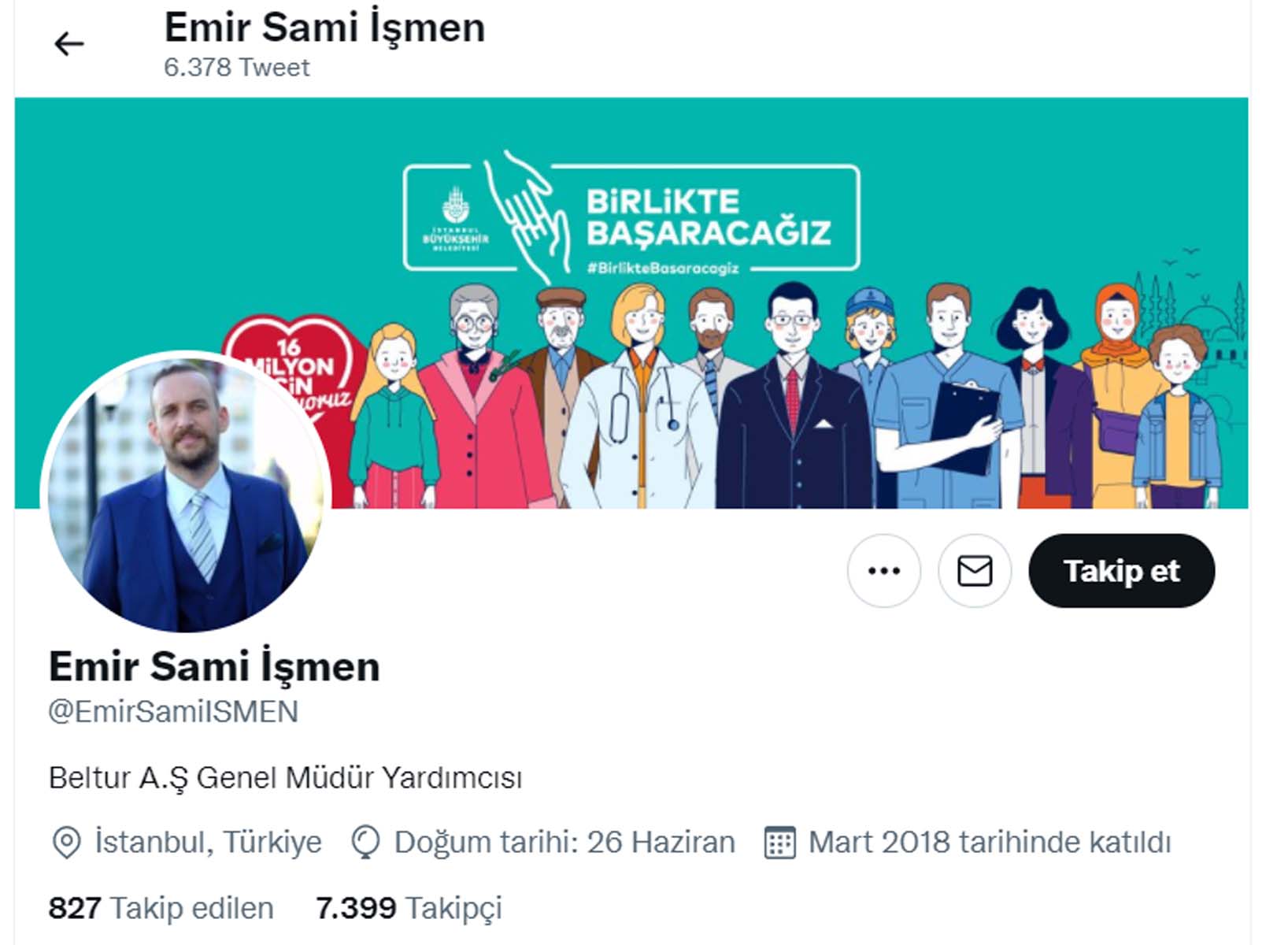 İBB'deki liyakatsizlikte son nokta! Koltuğun neferlerine yazıklar olsun diyen İYİ Partili Emir Sami İşmen İBB Beltur A.Ş.'de yönetici oldu 