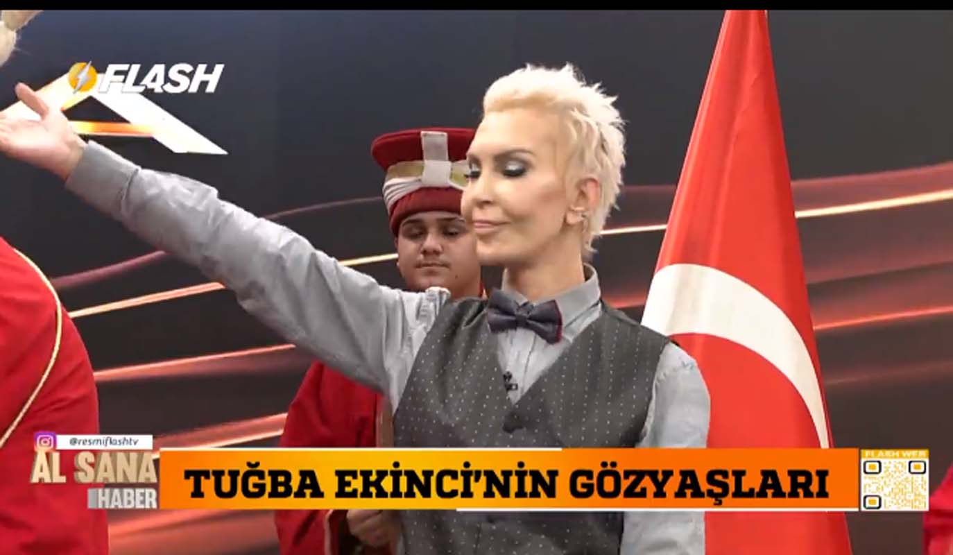 Tuğba Ekinci, Al Sana Haber'de Mehter Marşı ile karşılandı! Gidişi gibi dönüşü de olay yarattı! Gözyaşlarını tutamadı
